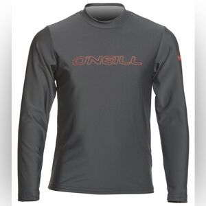 O’NEILL youth graphite logo long sleeve sun protection rashguard dry easy shirt